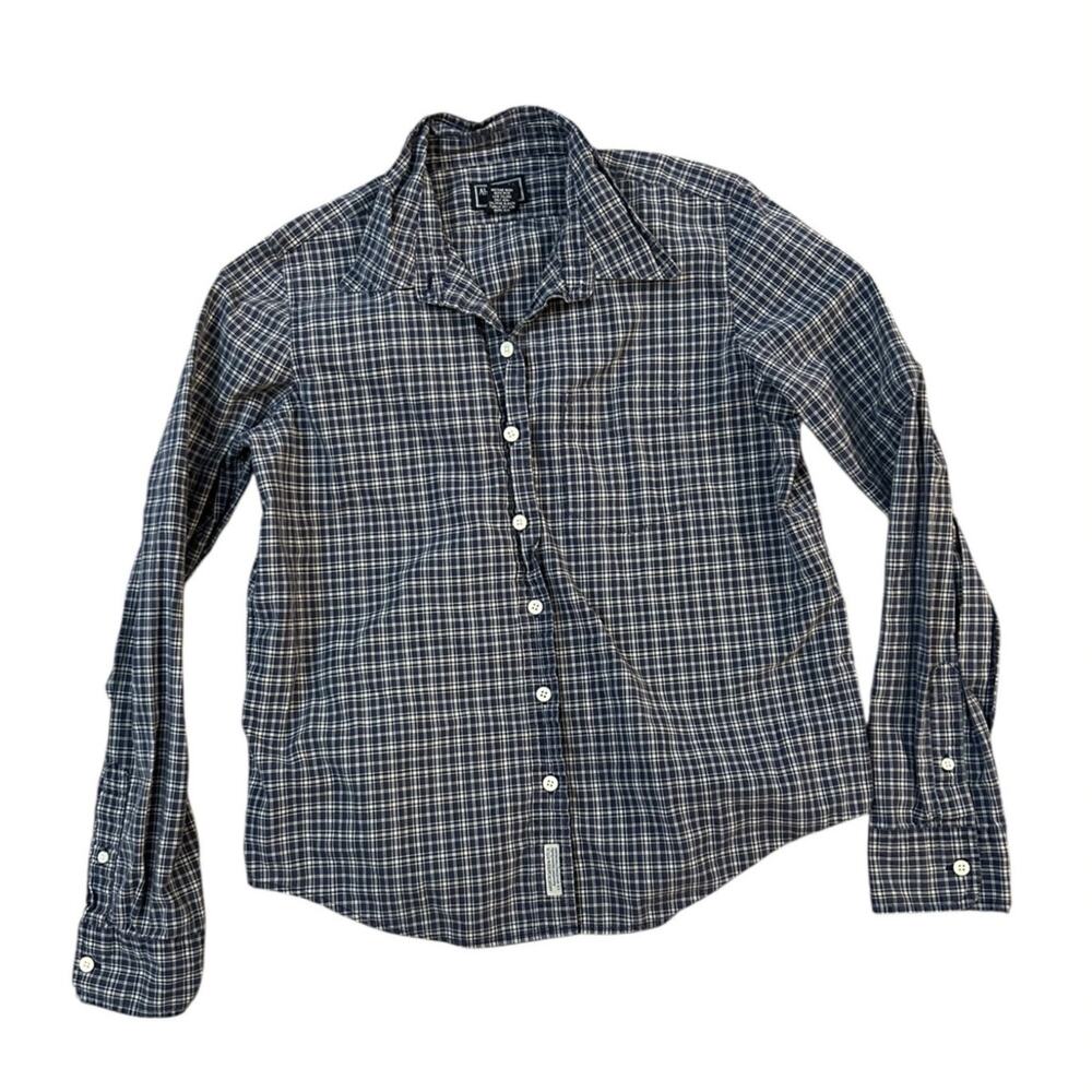 Vintage Abercrombie & Fitch Plaid Button Up Shirt Cotton Mens Small Preppy